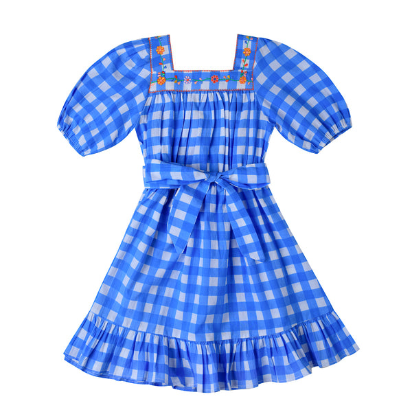 Solange Embroidered Dress Vichy