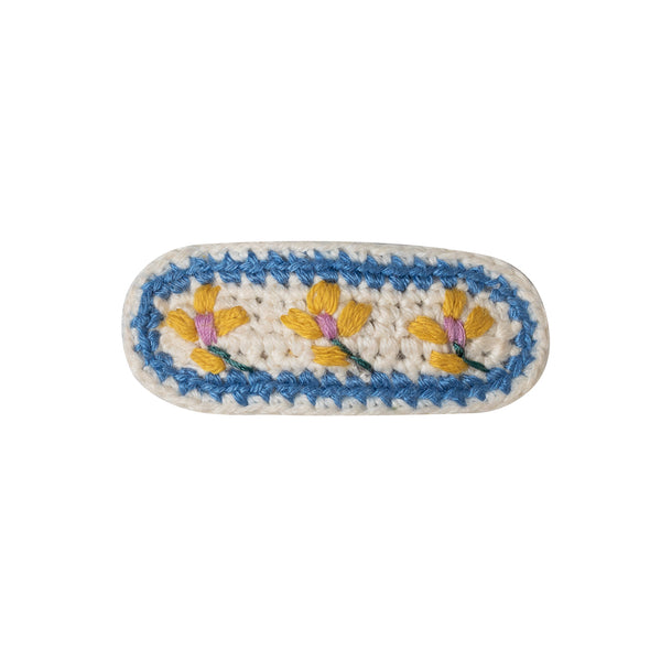 Crochet Embroidered Hair Clip -1pc