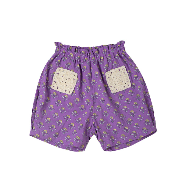 Crochet Pocket Short Little Flower