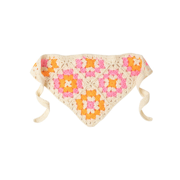 Square Crochet Head Scarf