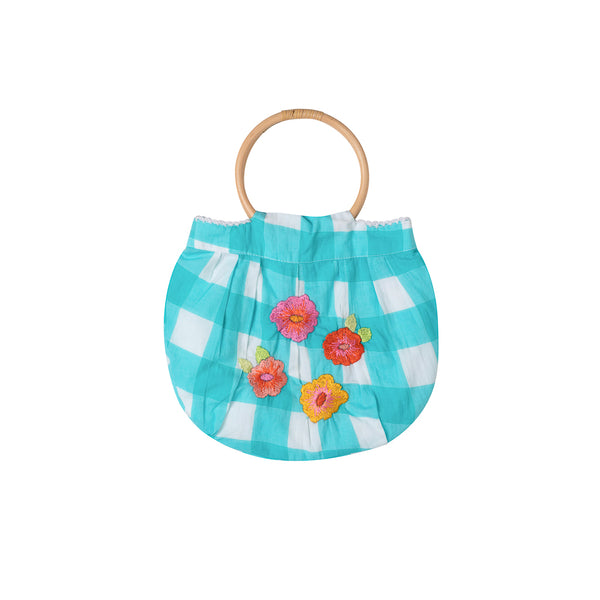 Embroidered Bamboo Bag