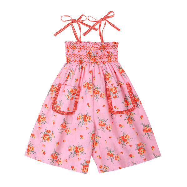 Enola Smock Jumpsuit Pretty Posie