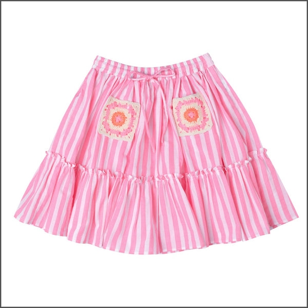 Katy Pocket Skirt Stripe