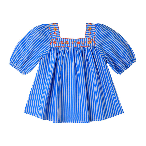 Solange Embroidered Blouse Stripe