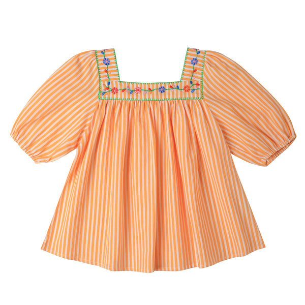 Solange Embroidered Blouse Stripe