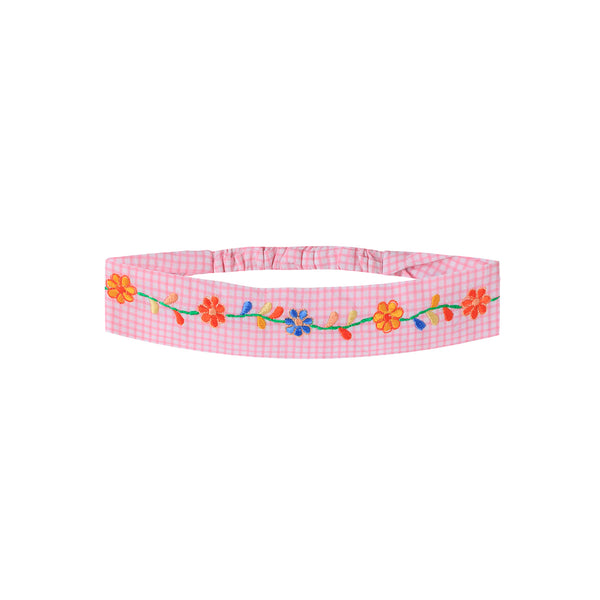 Solange Embroidered Hair Band Mini Vichy