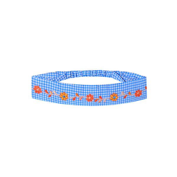 Solange Embroidered Hair Band Mini Vichy