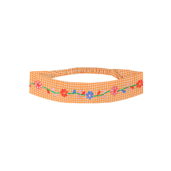 Solange Embroidered Hair Band Mini Vichy