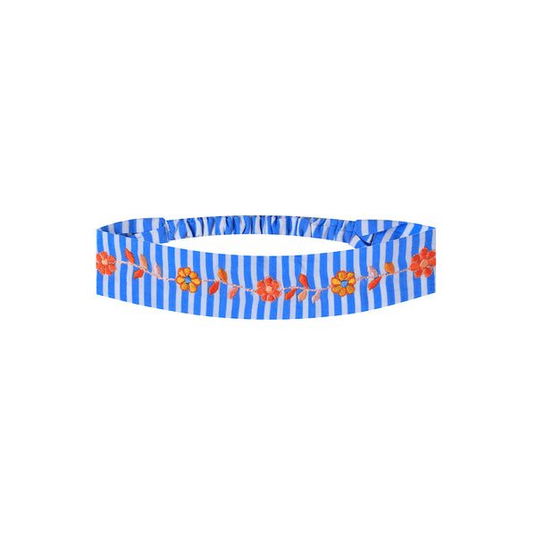 Solange Embroidered Hair Band Stripe