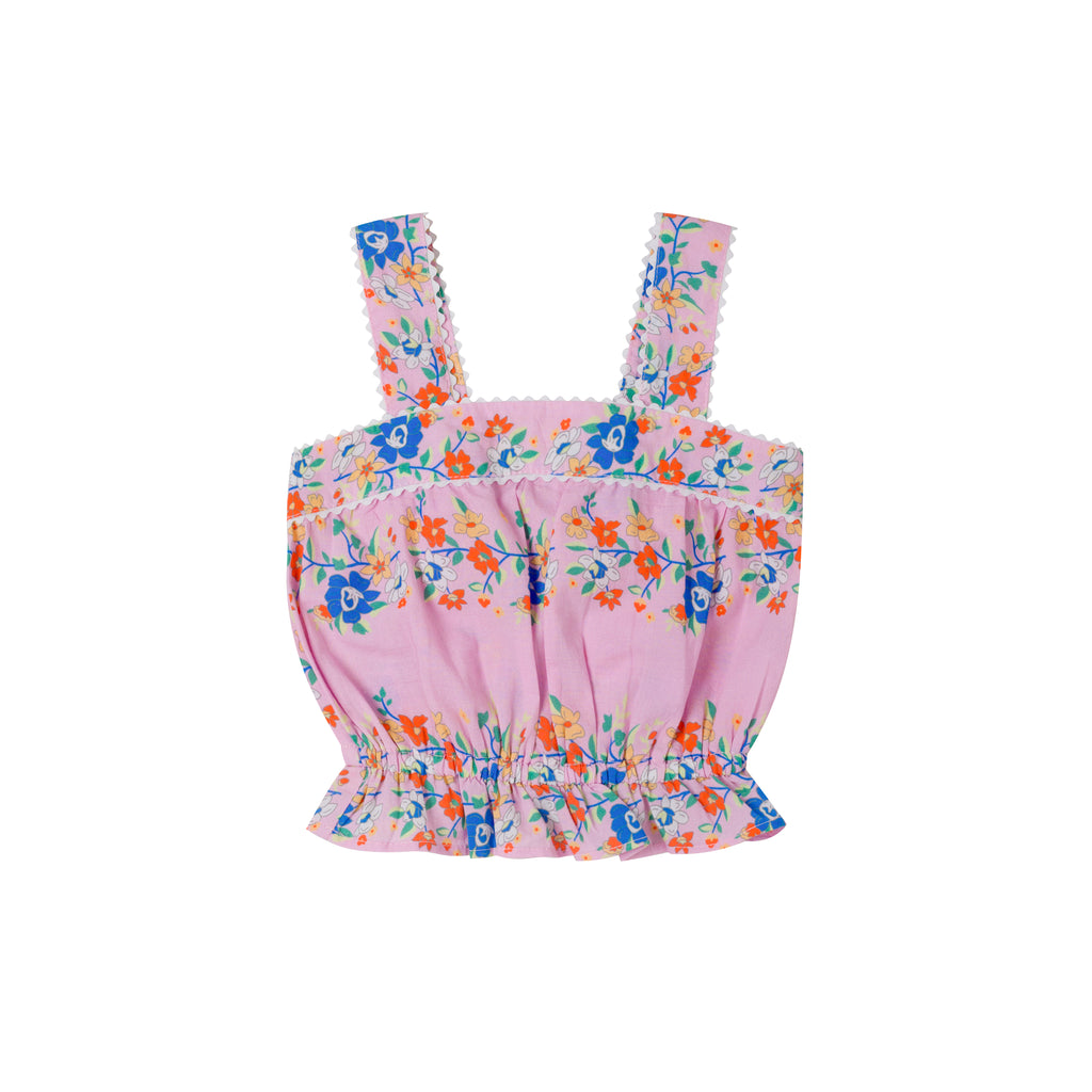 [PRE-ORDER] Kidsagogo Hermione Short, Vite Fiorita Iris Blue main image 1