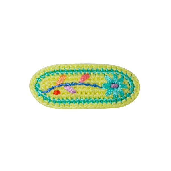 Crochet Embroidered Hair Clip  (1 pc)