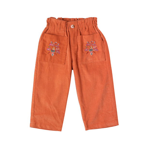 Embroidered Pocket Pant